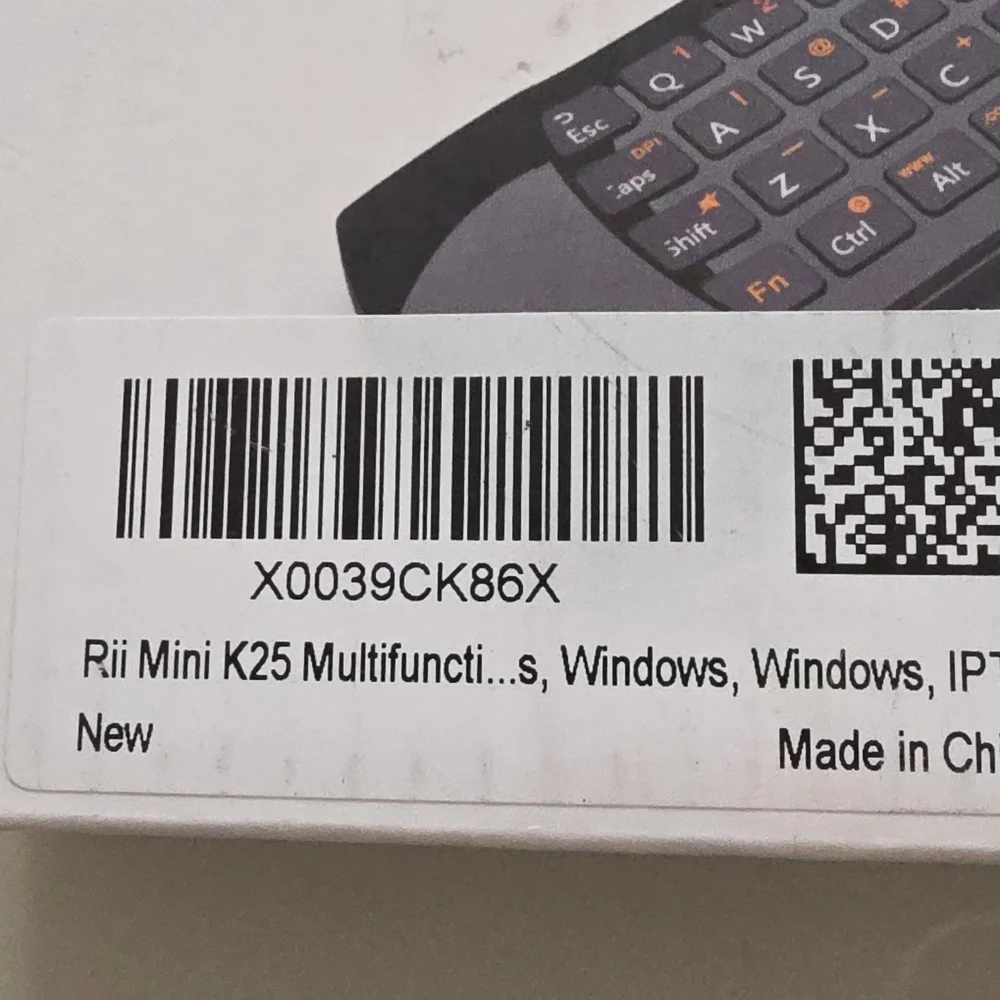 Mini i25 Black Wireless Air Mouse Keyboard Combo